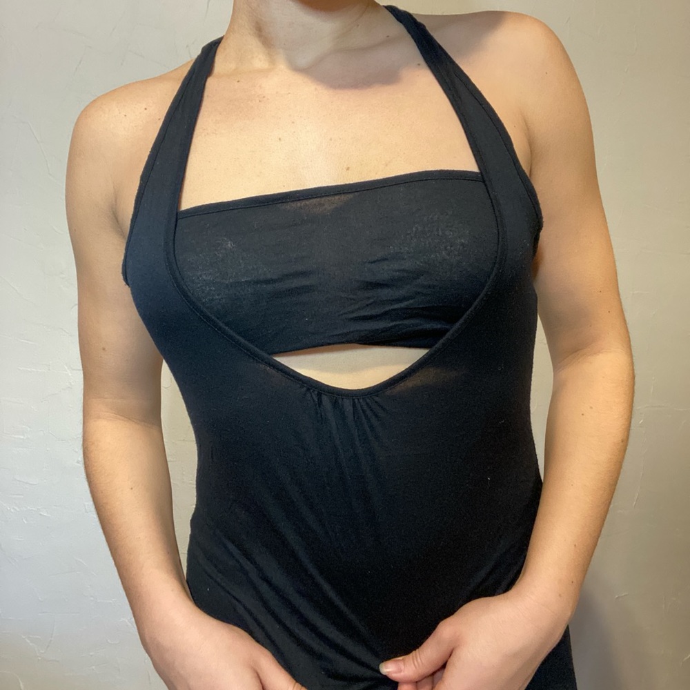 Tube Top Black Going Out Dress - Picture 2 of 5